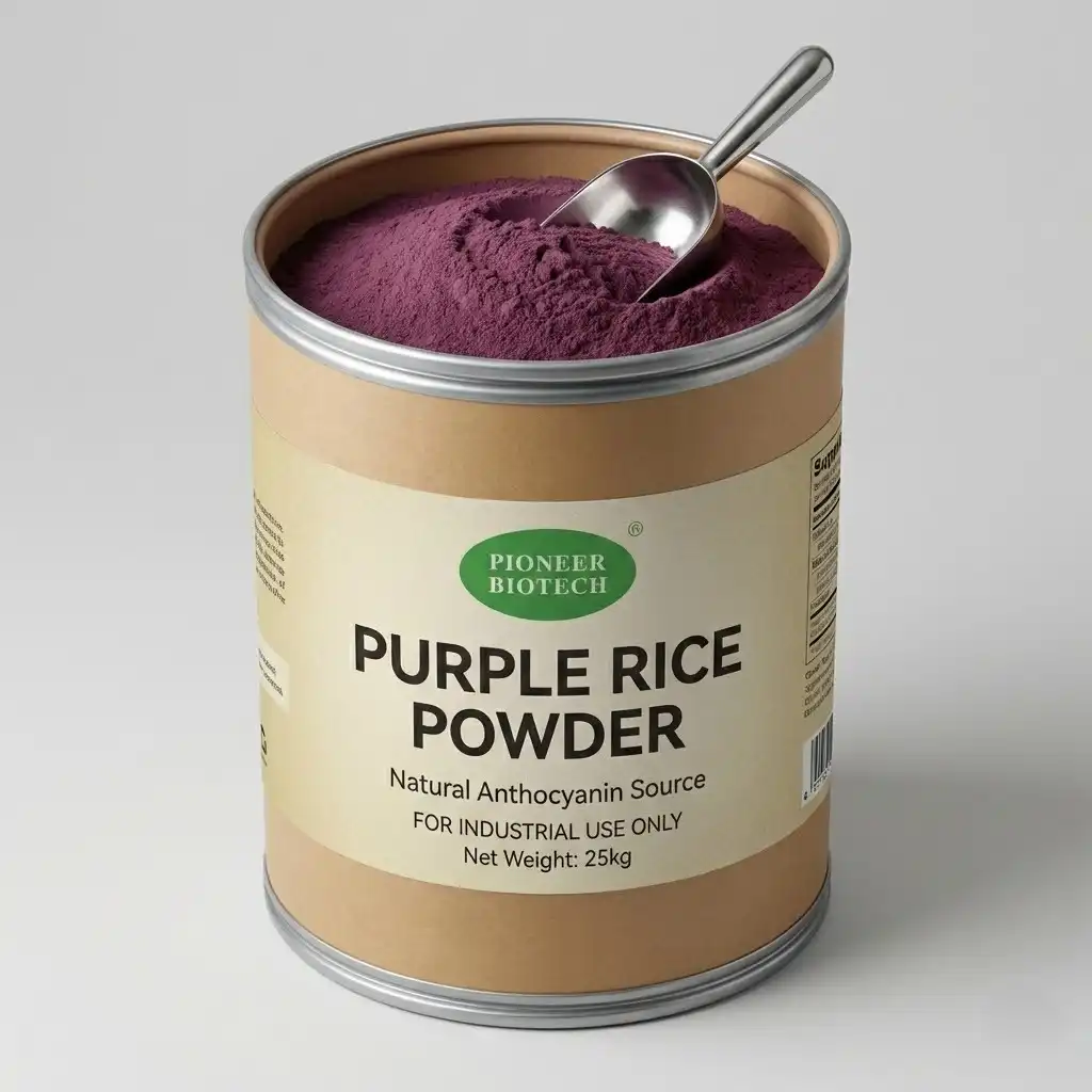 Anthocyanins in Purple Rice Powder: Health and Stability